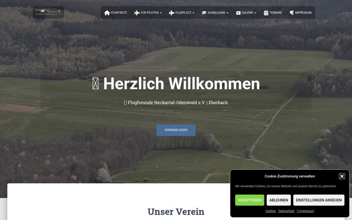 Screenshot of flugfreunde-neckartal-odenwald.de