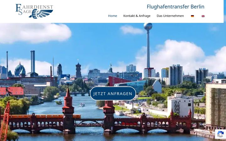 Screenshot of flughafentransfer-berlin-brandenburg.de
