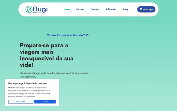 Екранна снимка на flugiviagens.com.br
