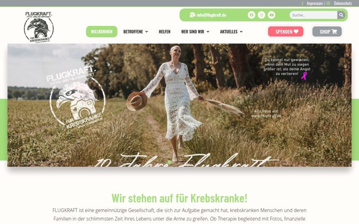 Screenshot of flugkraft.de