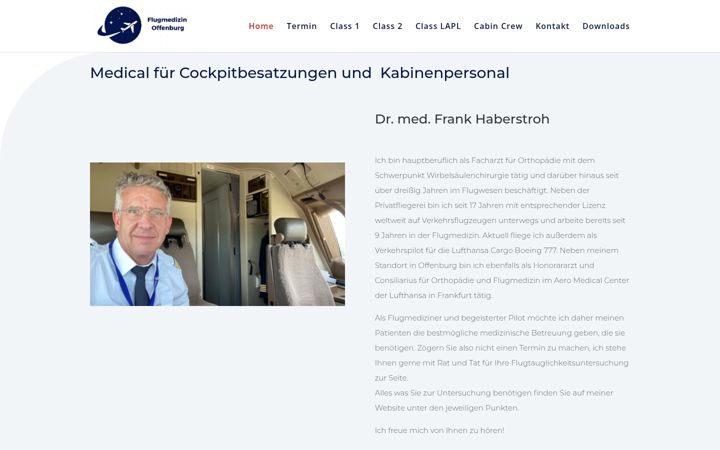 Skjámynd af flugmedizin-offenburg.de