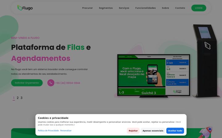 Screenshot of flugo.com.br