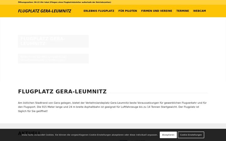 Skjámynd af flugplatz-gera.de