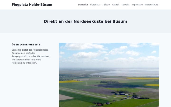 Skjámynd af flugplatz-heidebuesum.de