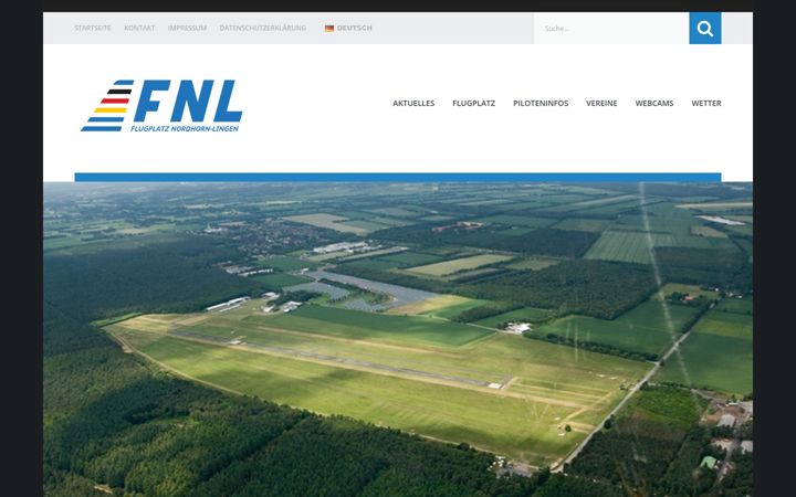 Screenshot of flugplatz-klausheide.de