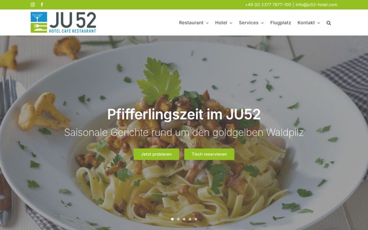 Screenshot of flugplatzhotel-arnsberg-menden.com