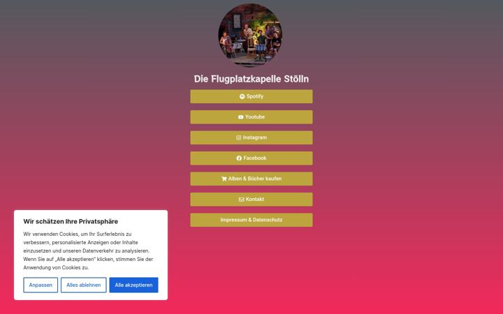 Screenshot of flugplatzkapelle.de