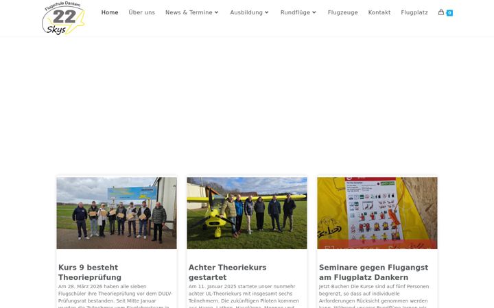 Screenshot ta' flugschule-dankern.de