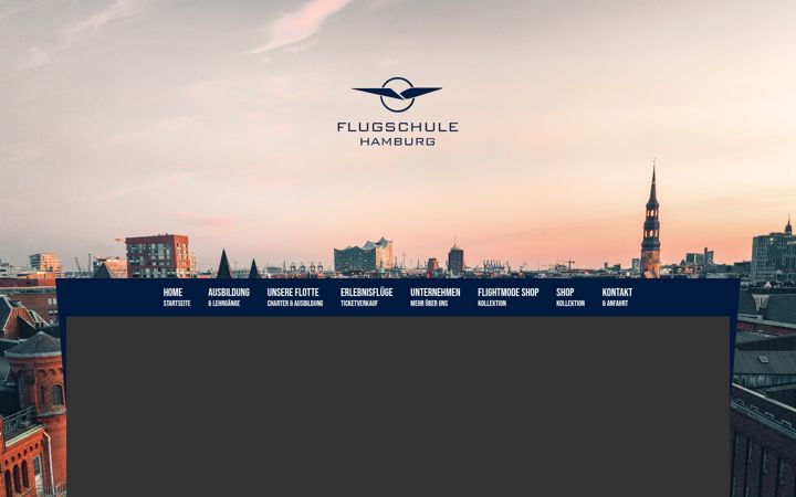 Screenshot of flugschule-hamburg.com