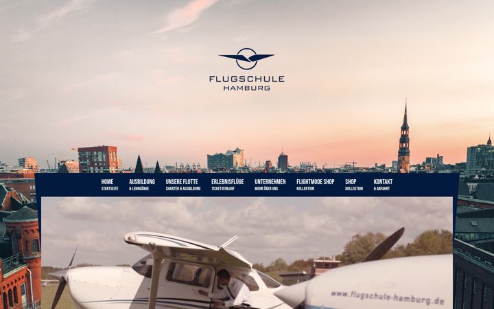 Screenshot ta' flugschule-hamburg.de