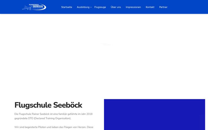 Screenshot ta' flugschule-seeboeck.de