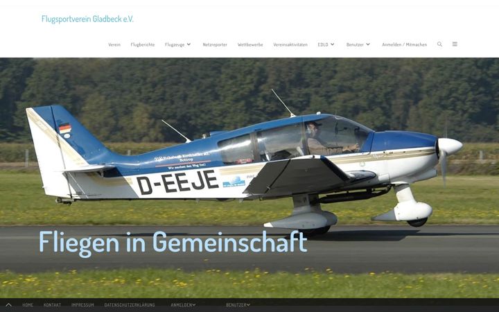 Screenshot of flugsportverein-gladbeck.de
