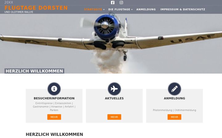 Screenshot ta' flugtage-dorsten.de