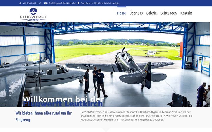 Screenshot ta' flugwerft-leutkirch.de
