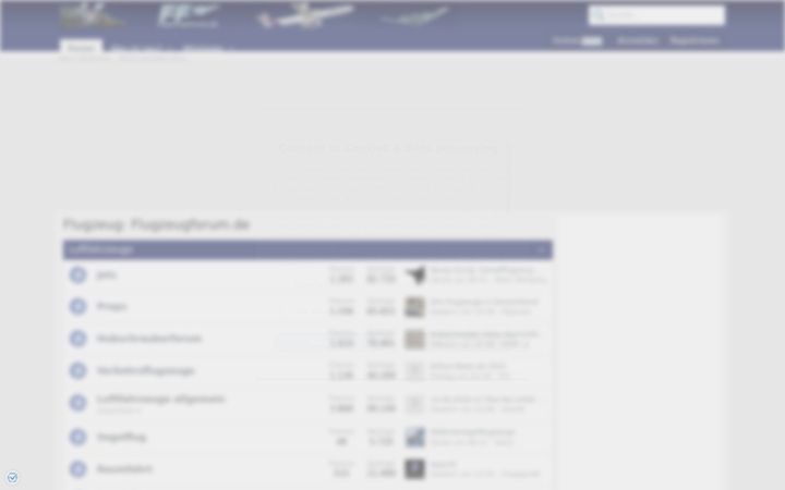 Screenshot of flugzeugforum.de