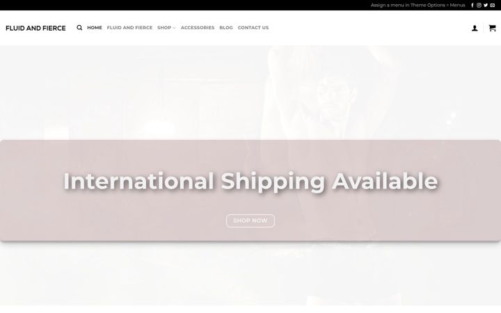 Screenshot of fluidandfierce.com