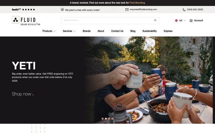 Screenshot of fluidbranding.com