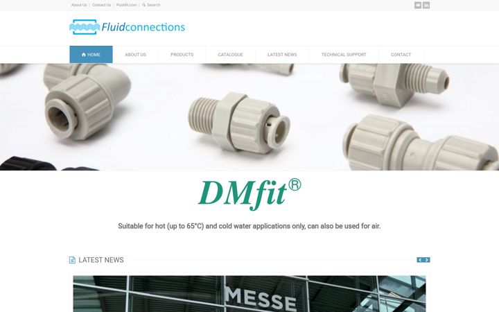 Skærmbillede af fluidconnections.co.uk
