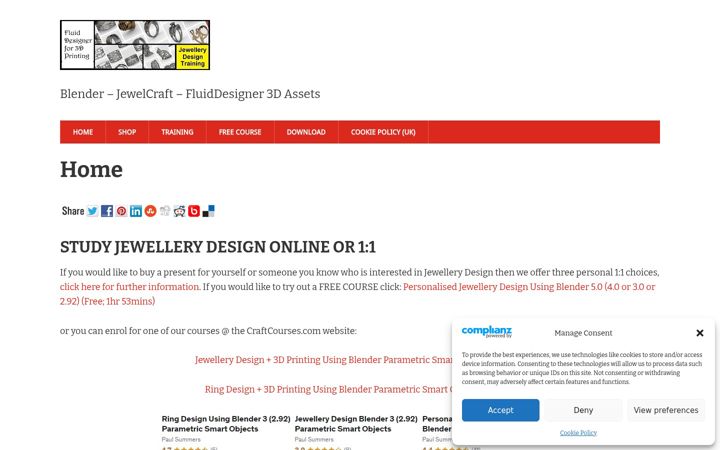 Skærmbillede af fluiddesigner.co.uk
