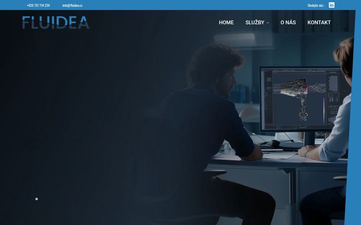 Screenshot of fluidea.cz