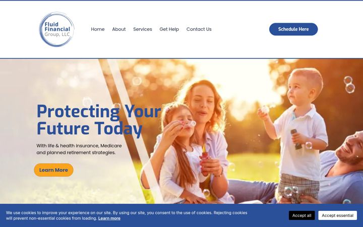 Screenshot of fluidfinancialgroup.com
