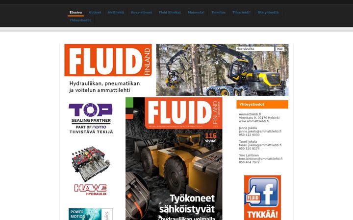 Screenshot of fluidfinland.fi