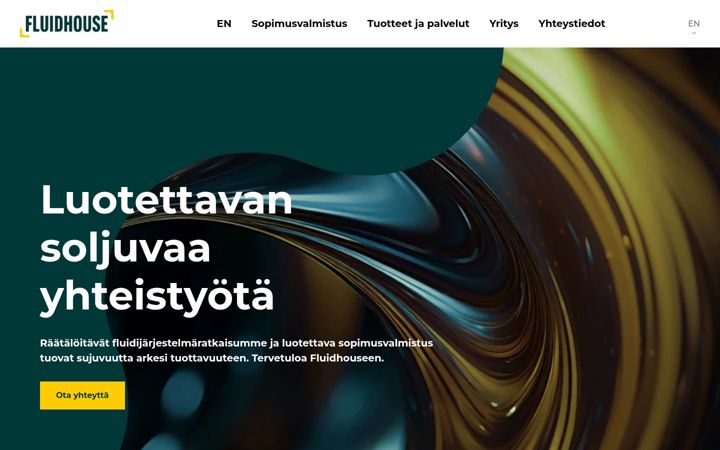Screenshot of fluidhouse.com