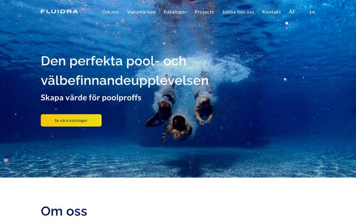 Screenshot of fluidra.se