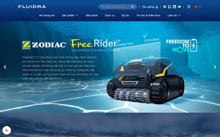 Screenshot of fluidra.vn