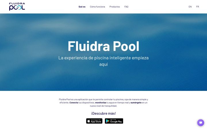 Screenshot of fluidrapool.com