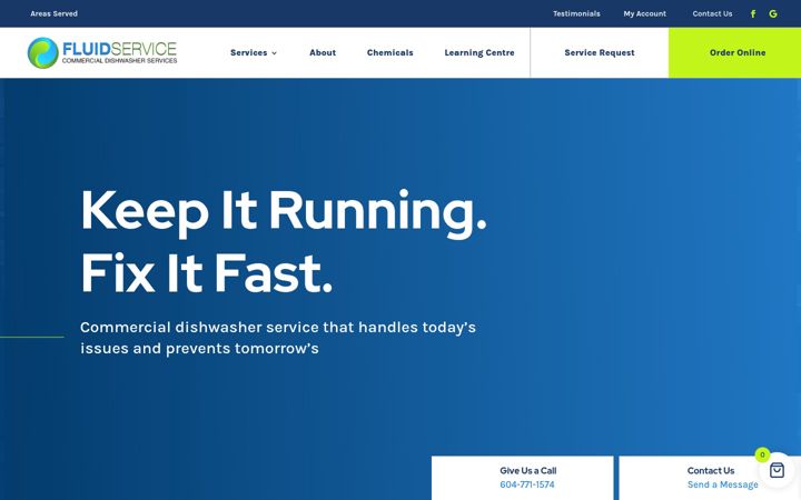 Screenshot di fluidservice.ca