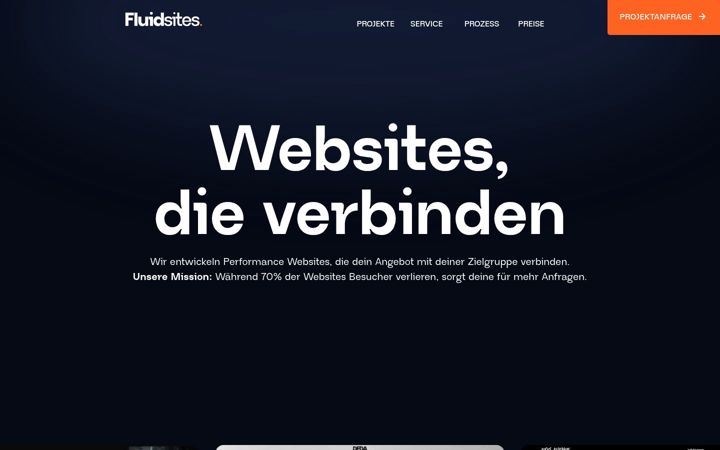 Screenshot of fluidsites.de