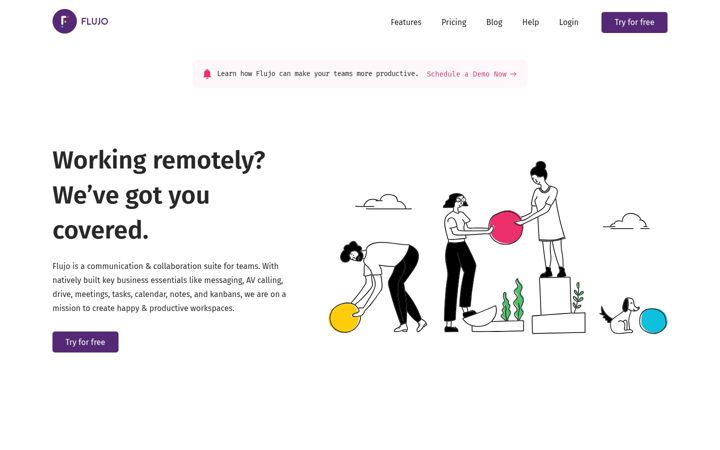 Screenshot of flujo.io