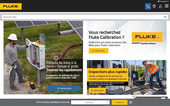 Screenshot of flukefrance.com