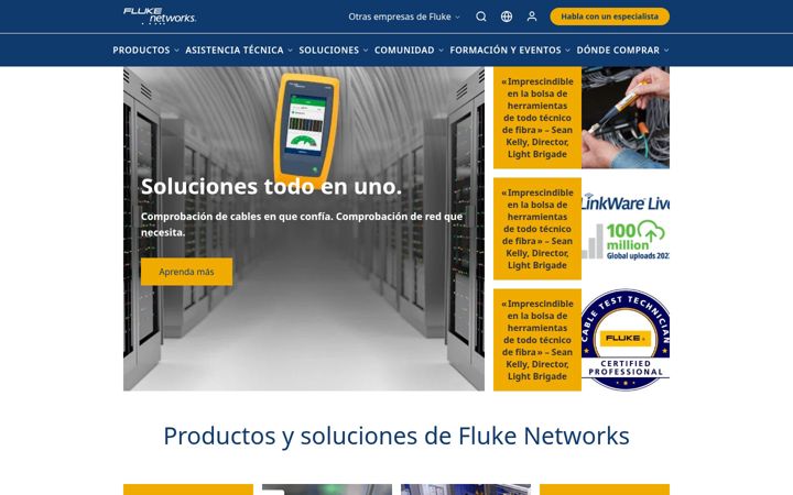 Screenshot of flukenetworks.es