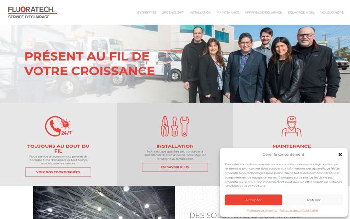 Screenshot of fluoratech.com