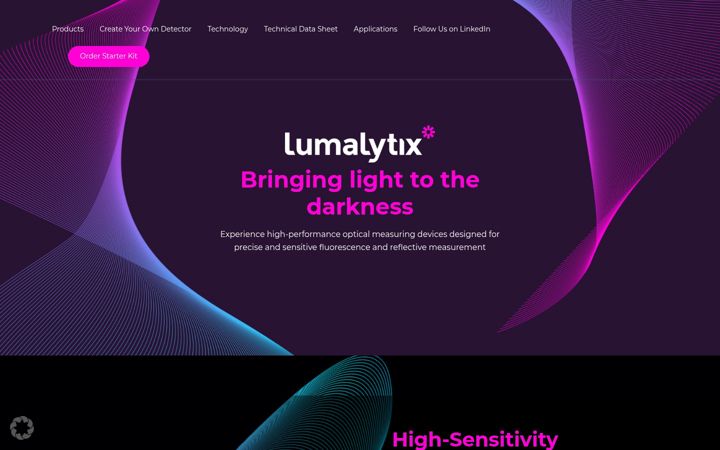 Screenshot of fluorescence-measurement.com