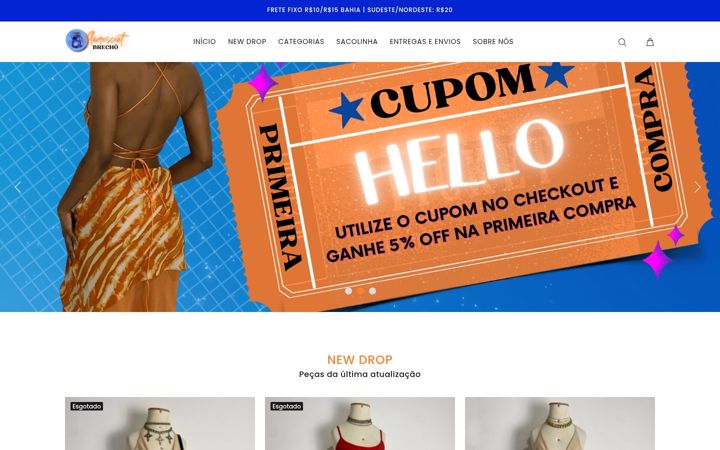 Screenshot of fluorescentbrecho.com.br