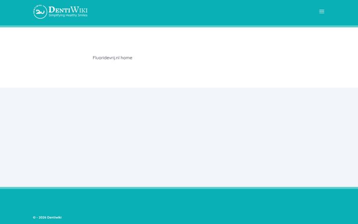Screenshot of fluoridevrij.nl