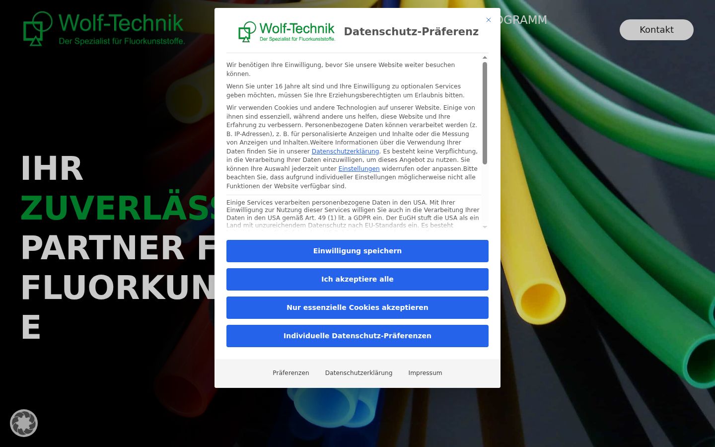 Screenshot tal-banner tal-kunsens muri qabel kwalunkwe interazzjoni