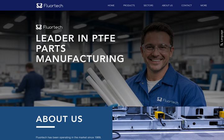 Screenshot of fluortech.com.br