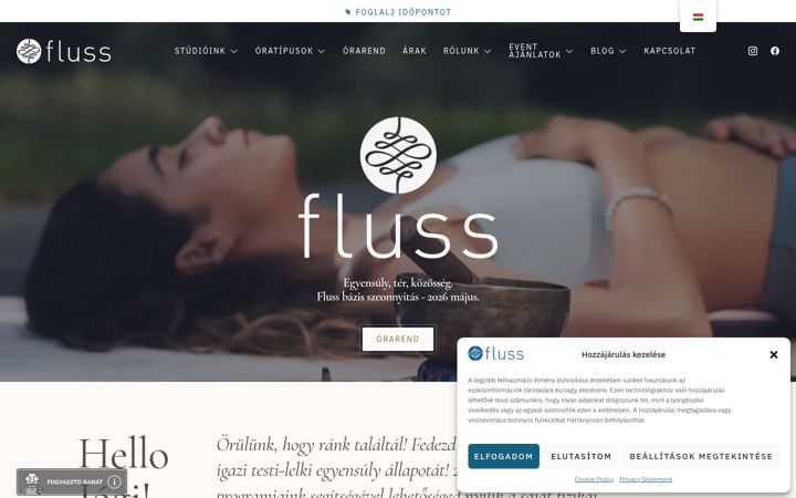 Screenshot of fluss.hu