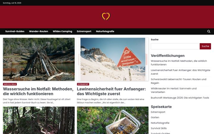 Skjermbilde av flussgeist.info