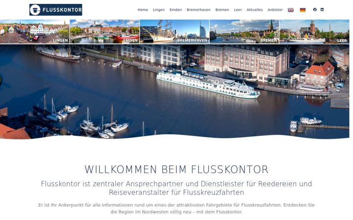 Ekraanipilt saidist flusskontor.de