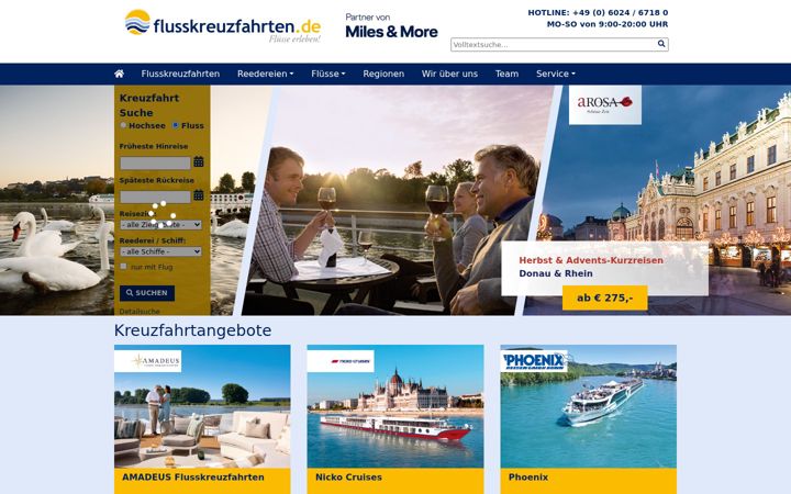 Screenshot of flusskreuzfahrten.de
