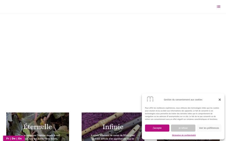 Screenshot of flute-a-bec.ch