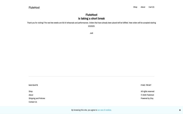 Screenshot of flutehoot.com