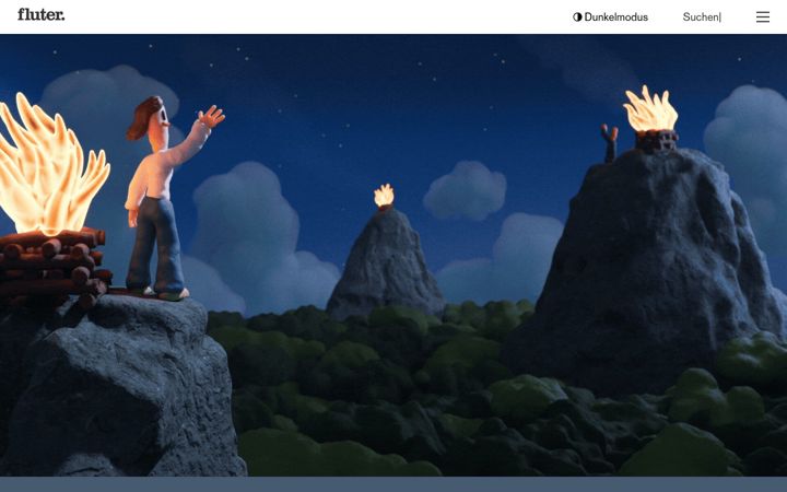 Screenshot of fluter.de