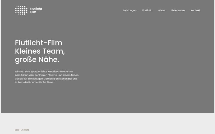 Screenshot of flutlicht-film.de