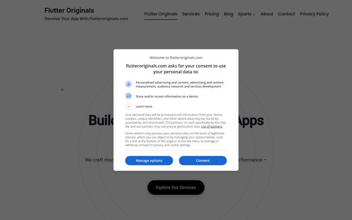 Screenshot of flutteroriginals.com